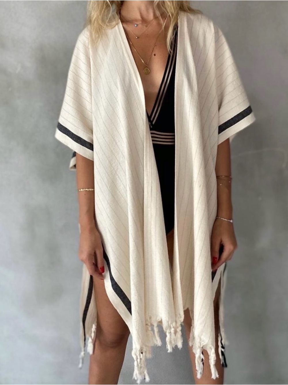 The Loomia Silvia Kimono Beach Coverup, OS
